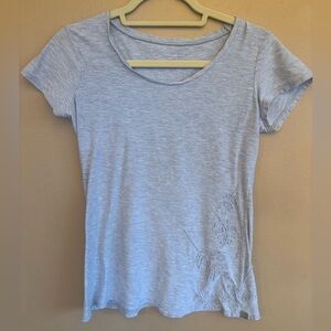 Appliquéd organic cotton tee shirt